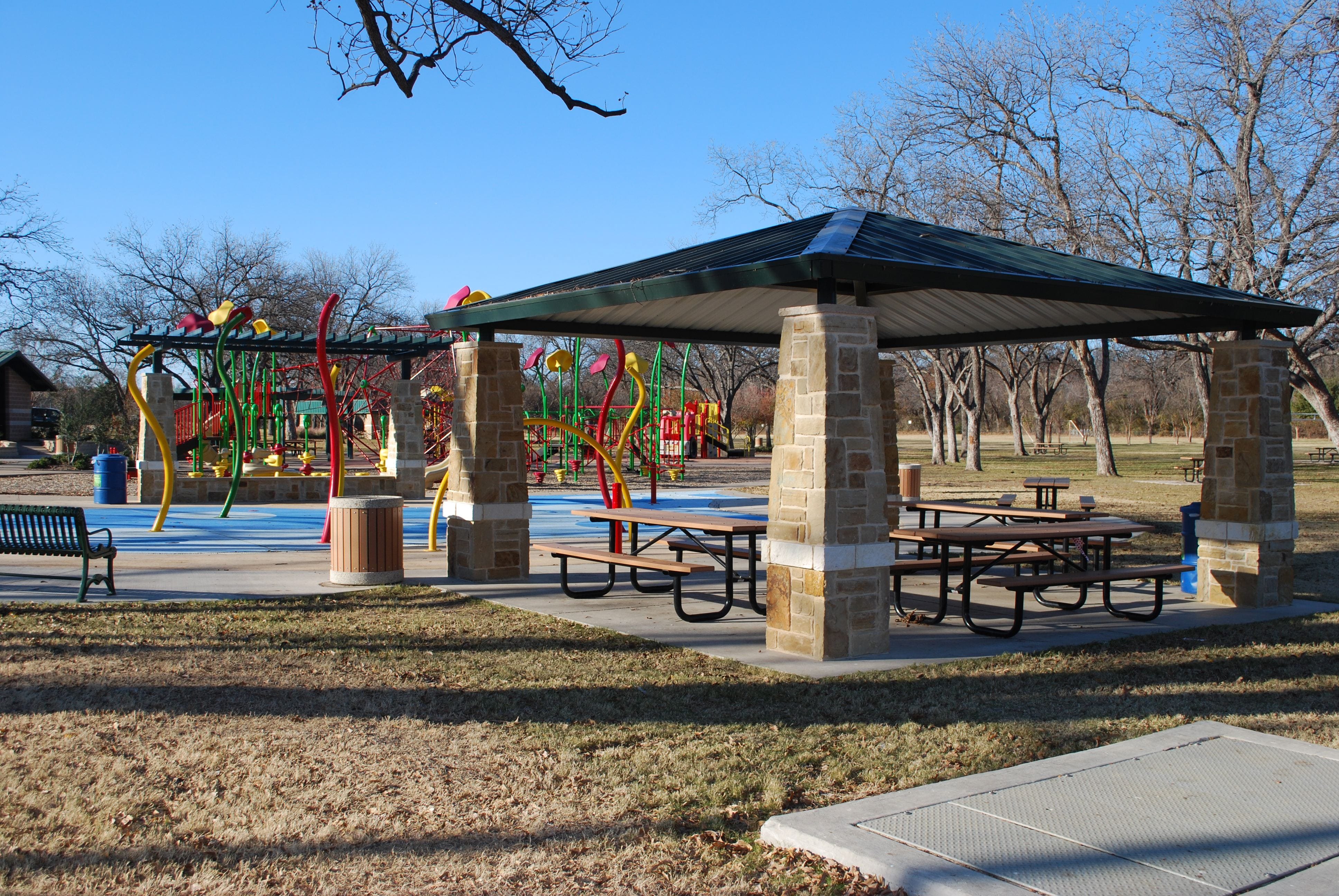 Parr Park Sprayground Pavilion GoGrapevine