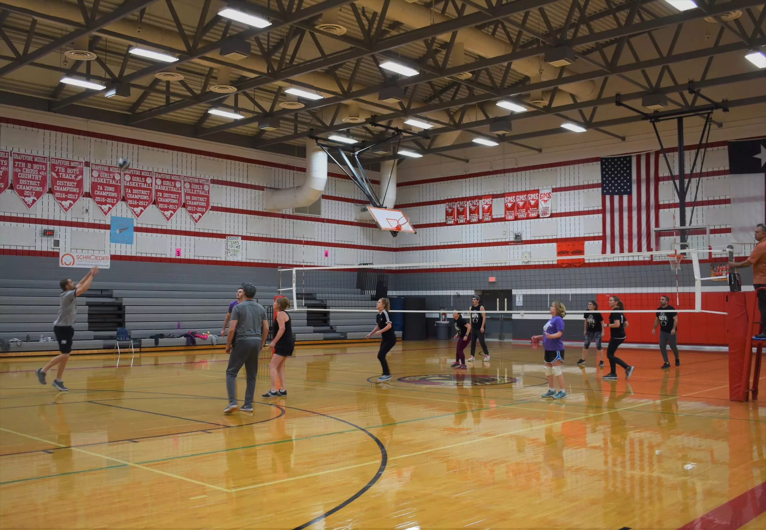 Kids pickup basketball and volleyball on the UWS!