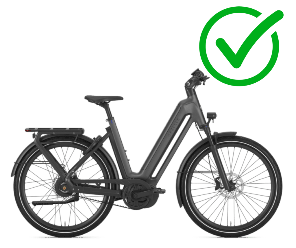 Class 3 E bike with check mark